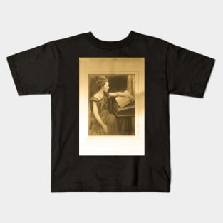 Woman Reading a Book Kids T-Shirt